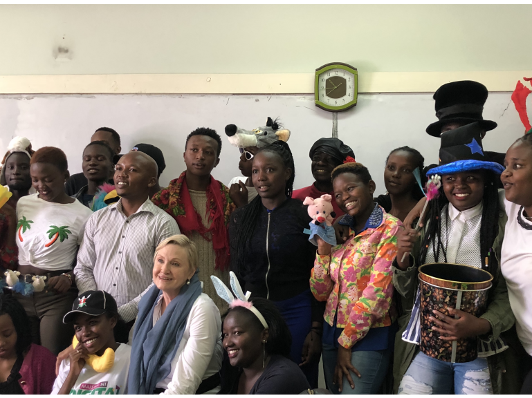 On the masterclass by the Russian actress for the University of Nairobi students