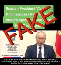 Another fake on Sputnik V In Kenya Another fake on Sputnik V In Kenya